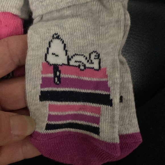 Peanuts socks baby girl pink and grey. Size 3-12M by lupilu. Set of (3). - Picture 8 of 12